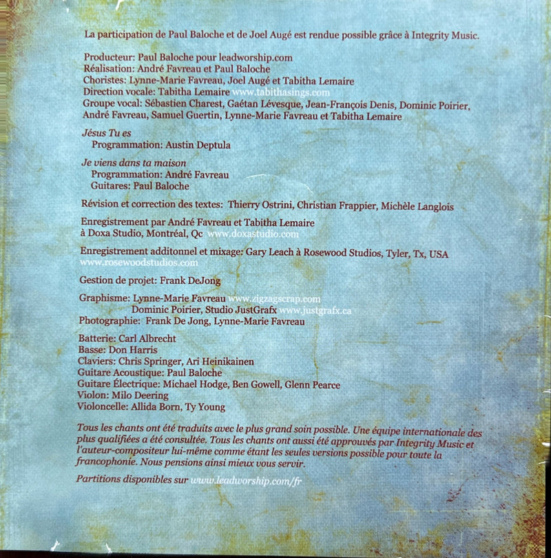 Paul Baloche & Friends - CD - Ouvre Les Yeux De Mon Cœur (NM/NM)