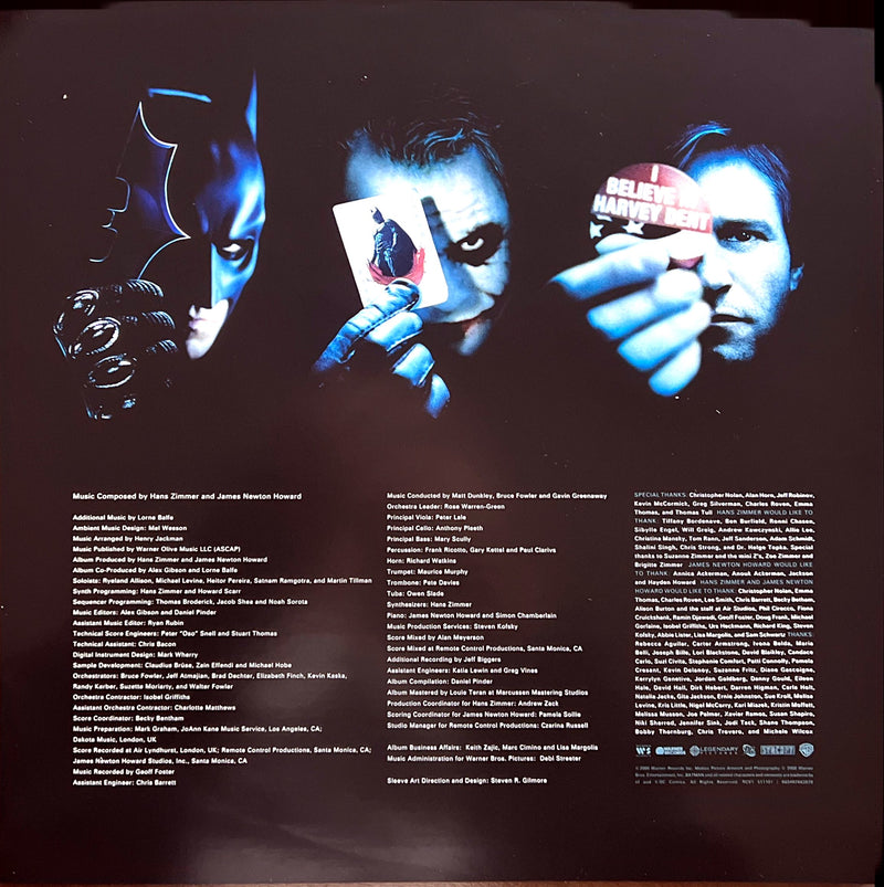 Hans Zimmer And James Newton Howard 2xLP The Dark Knight (Original Motion Picture Soundtrack) - Vinyles couleur (M/M)