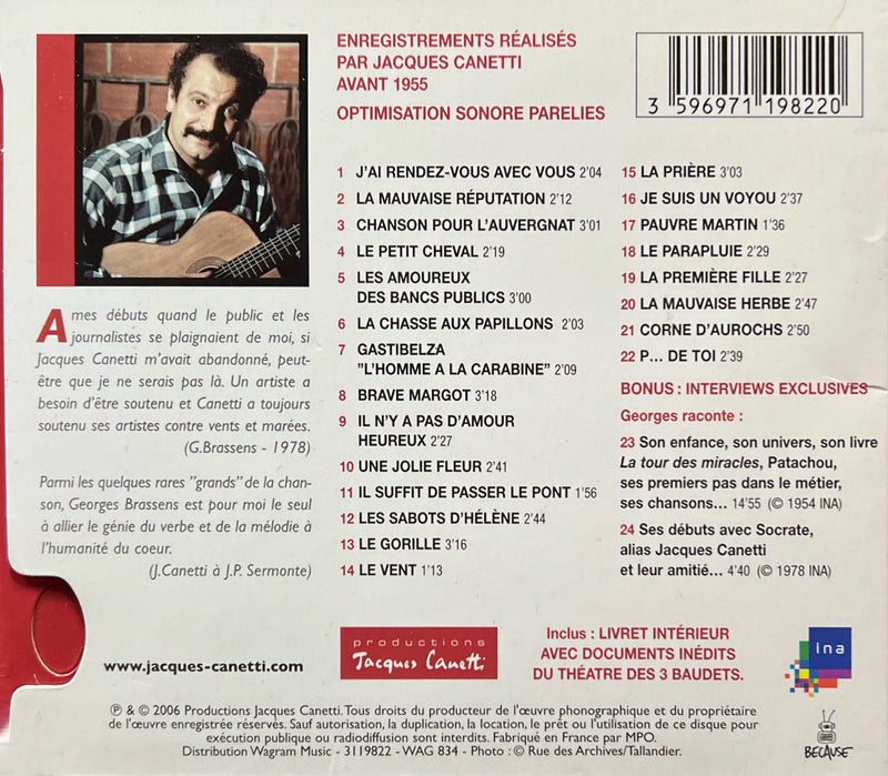 Georges Brassens - CD - J’Ai Rendez-Vous Avec Vous (NM/VG+)