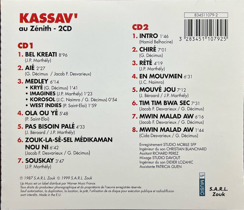 Kassav' - 2 CD - Au Zénith (M/M)