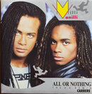 Milli Vanilli – All Or Nothing (The U.S. Remix) 45T 7" 1990 (NM/NM)