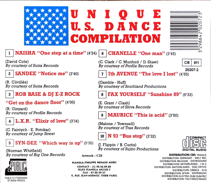 Compilation CD Unique U.S. Dance Compilation (NM/M)