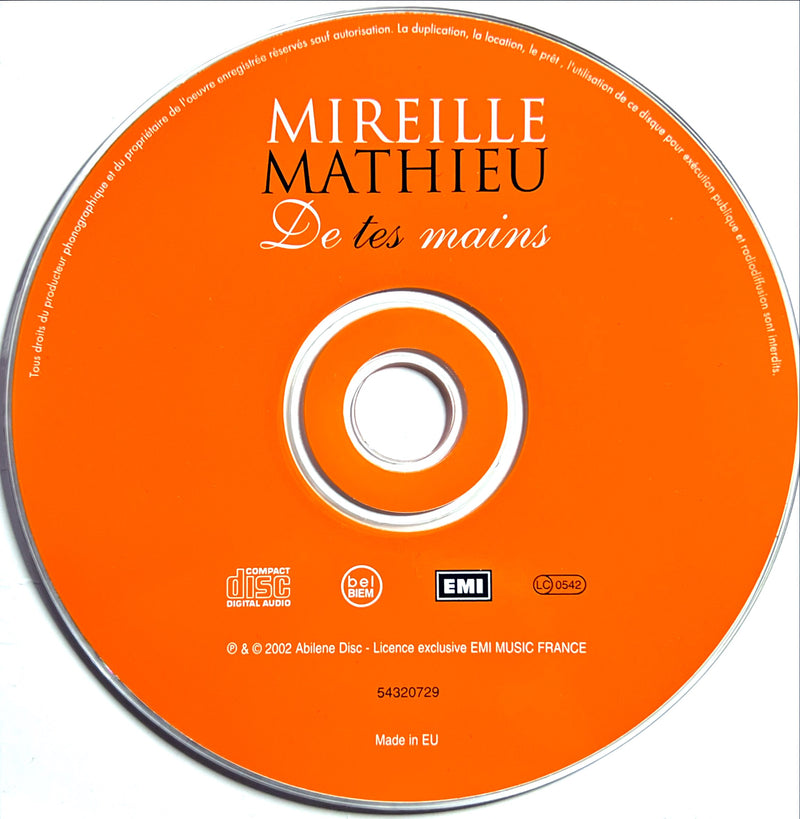 Mireille Mathieu CD De Tes Mains (NM/NM)