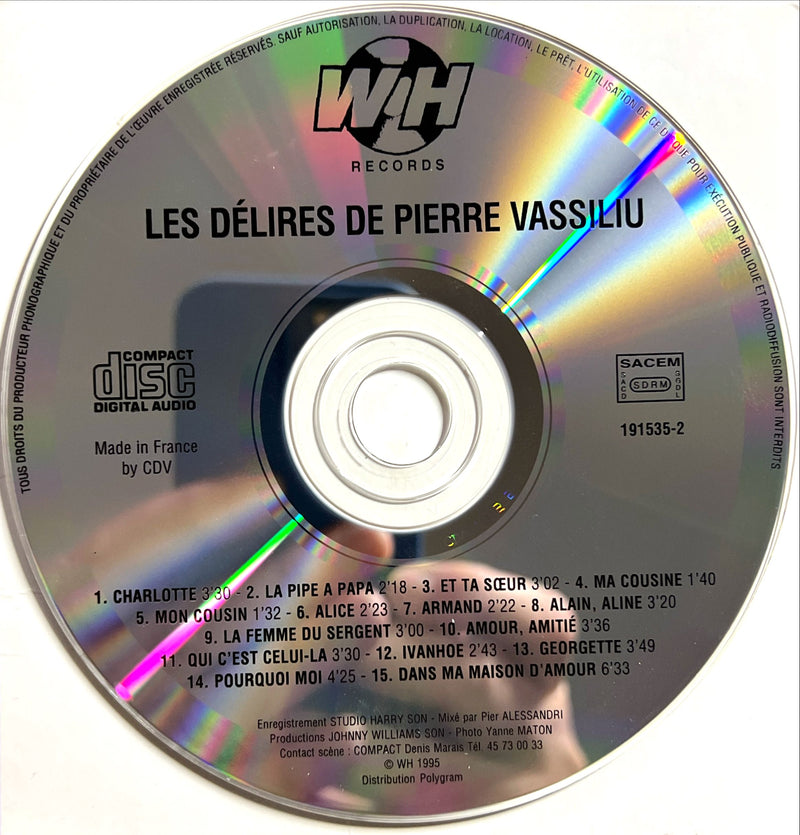 Pierre Vassiliu CD Les Délires De Vassiliu (Nouvelle Version 95) (NM/VG+)