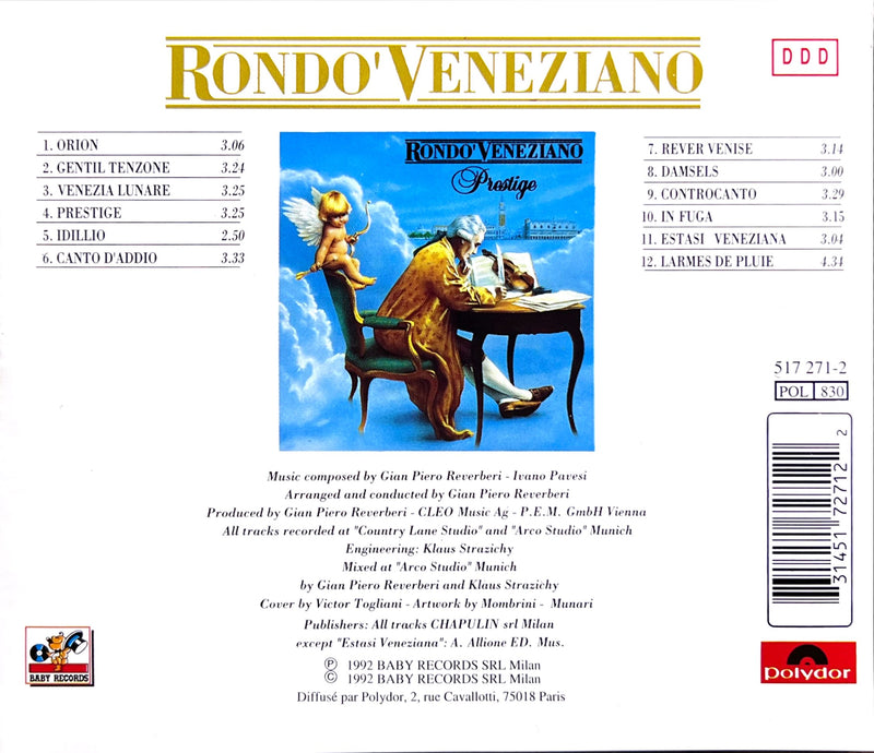 Rondò Veneziano CD Prestige (NM/NM)