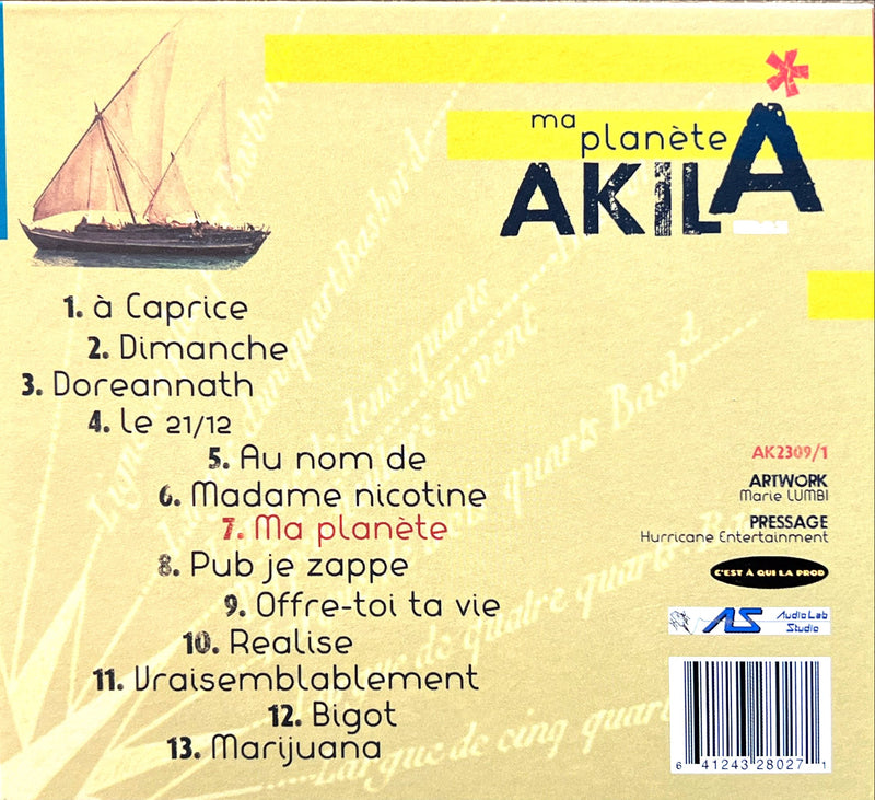 CD AKILA - Ma Planète: Musique Fusion et Paroles Engagées (M/M)