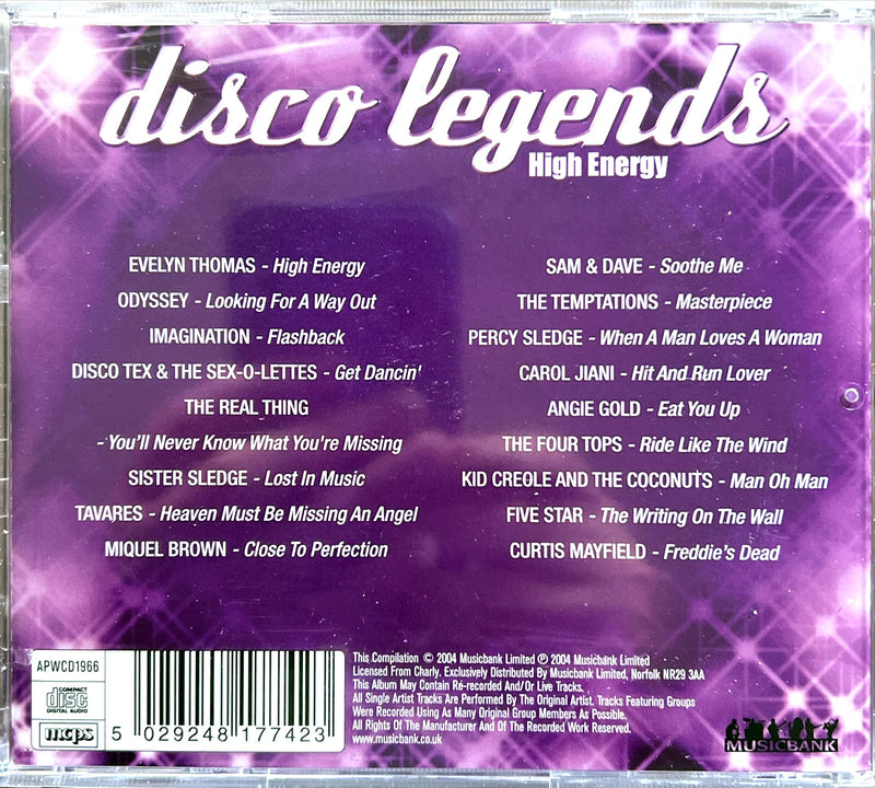 Compilation CD Disco Legends - High Energy (M/M - Scellé)