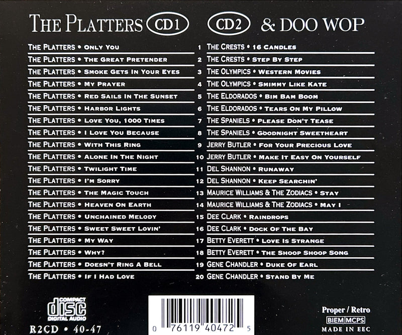 Compilation 2xCD American Graffiti - The Very Best Of The Platters & Doo Wop (NM/NM)