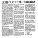 Hi-Fi Sound - Stereo Test Record HFS75 - 33T - Hi-Fi Sound 1974 (NM/VG+)