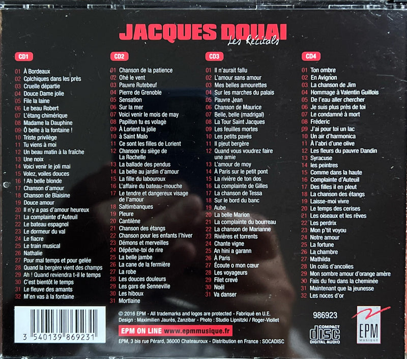 Jacques Douai - Coffret 4 CD - Les Récitals (M/VG)