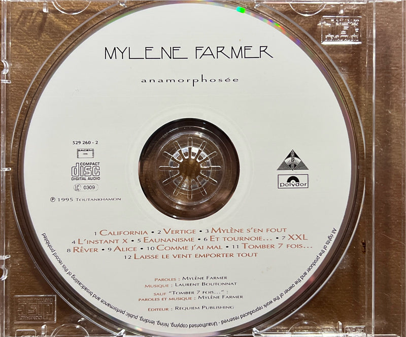 Mylène Farmer - CD - Anamorphosée - Jewel Case - Original 1995 (M/NM)