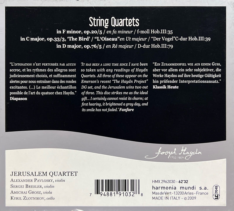 Haydn - CD - String Quartets Vol. 2 (M/VG+)