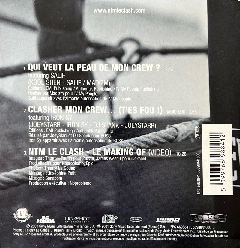 NTM CD Single Le Clash Boss vs IV My People (NM/VG+)