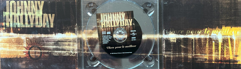 Johnny Hallyday CD Single Vivre pour le meilleur (VG+/VG)