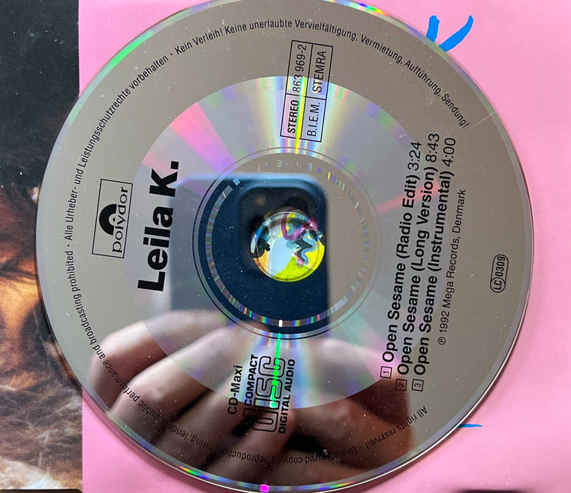 Leila K. CD Maxi Open Sesame 1992 (NM/NM)