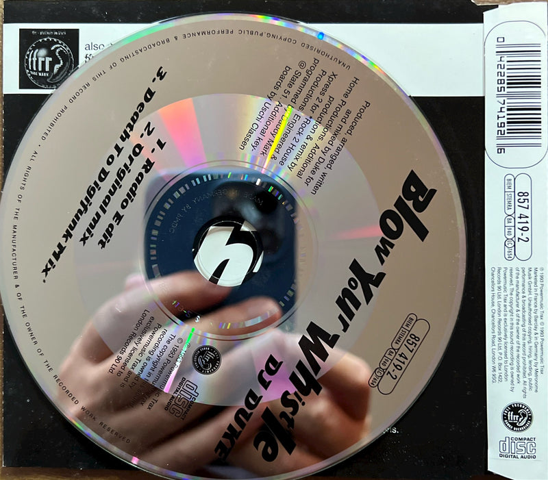 DJ Duke CD Maxi Blow Your Whistle 1994 (VG+/VG+)
