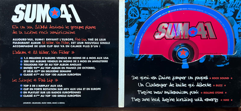 Sum 41 - CD Single - Fat Lip (NM/VG+)