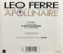 Léo Ferré - CD - Les Poètes Volume 1 : Apollinaire (M/M)