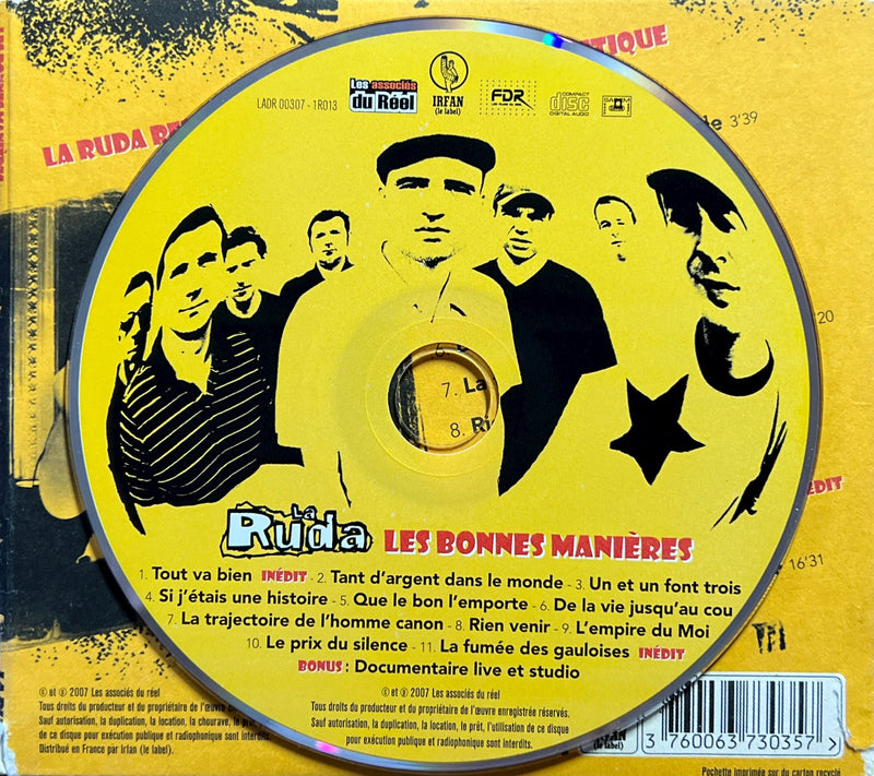 La Ruda - CD - Les Bonnes Manières (Versions Légères) (NM/VG+)