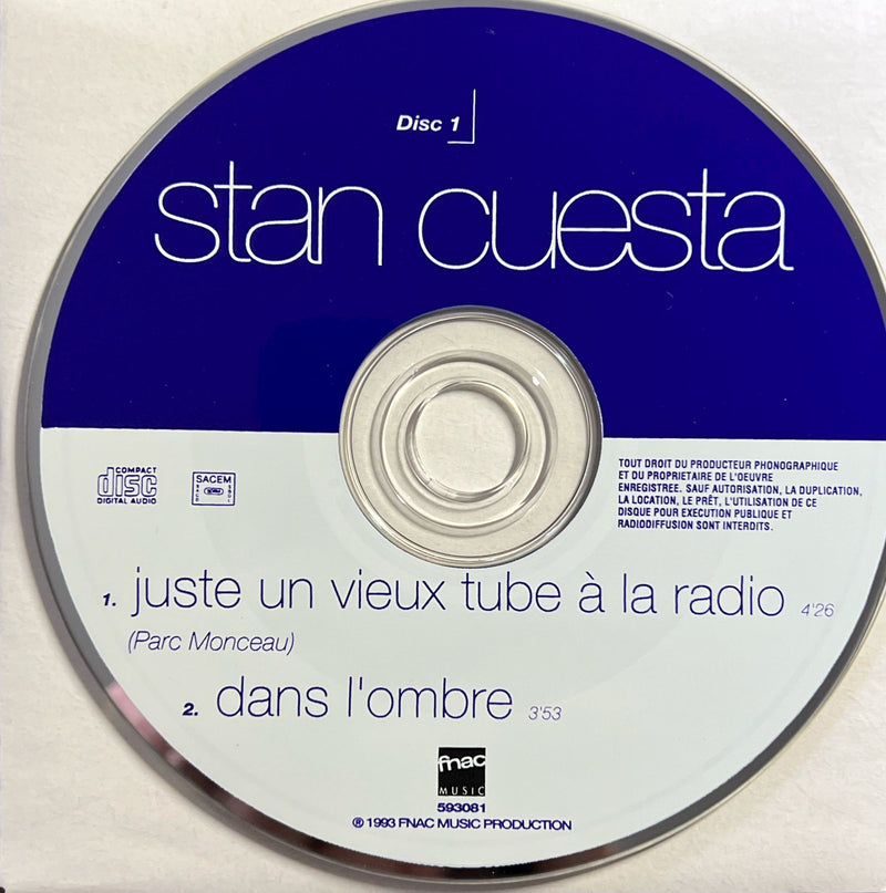 Stan Cuesta CD maxi Juste un vieux tube à la radio - Promo (NM/VG)