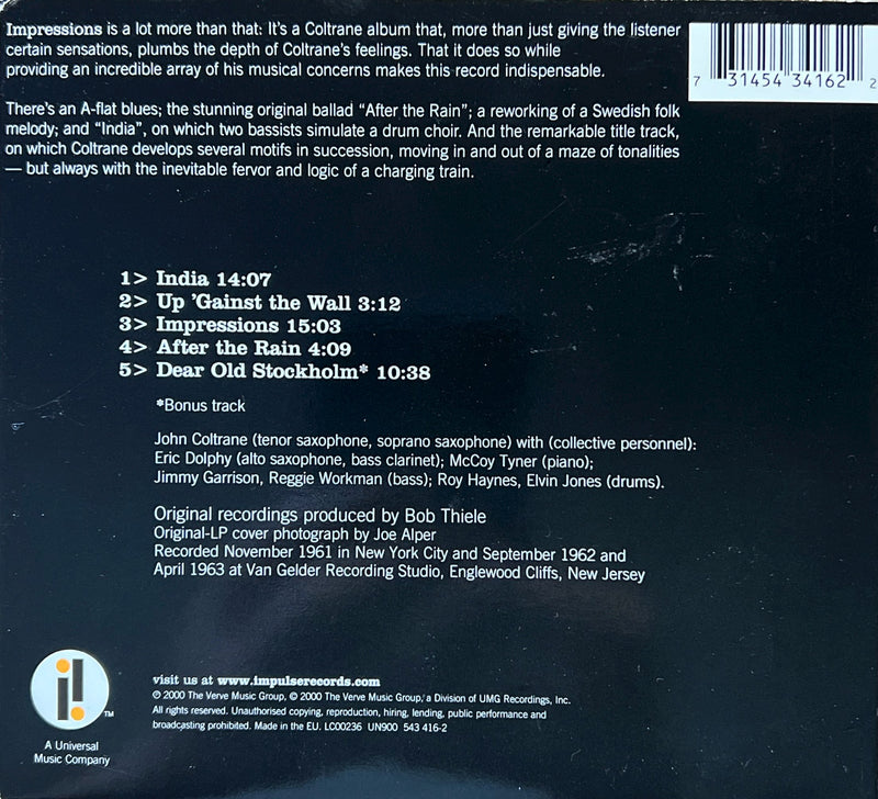 John Coltrane - CD - Impressions (NM/VG+)