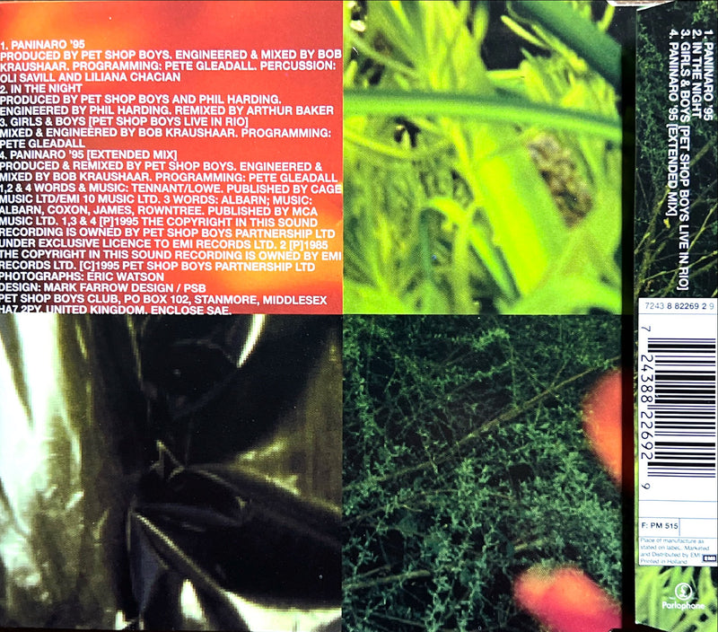 Pet Shop Boys Maxi CD Paninaro '95 (NM/M)