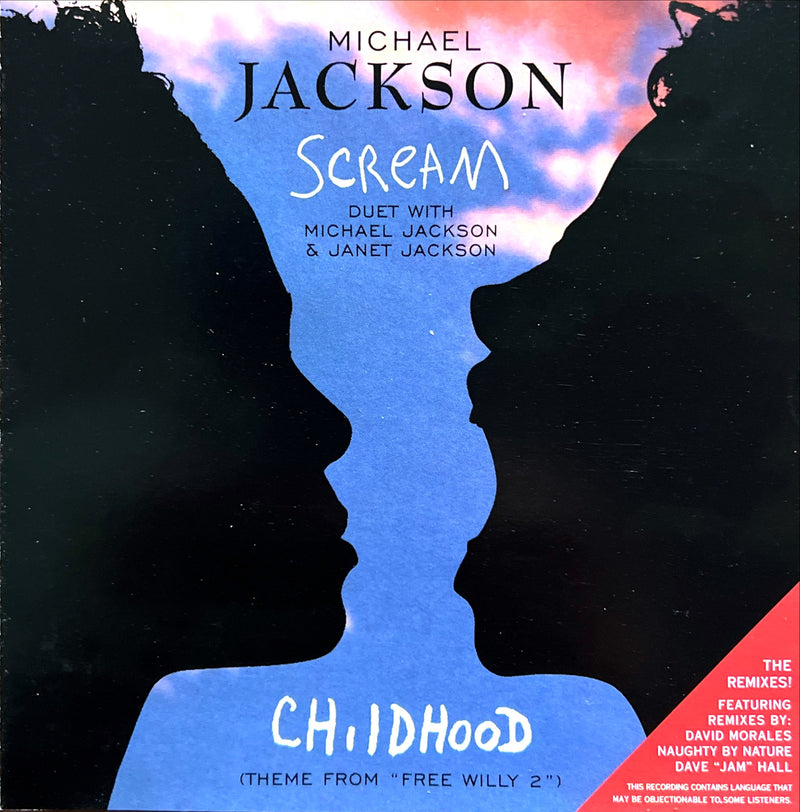Michael Jackson Duet With Janet Jackson / Michael Jackson Maxi CD Scream / Childhood (Theme From "Free Willy 2") (NM/NM)