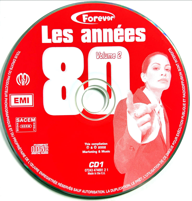 Compilation 2xCD Les Années 80 - Volume 2 (VG+/M)