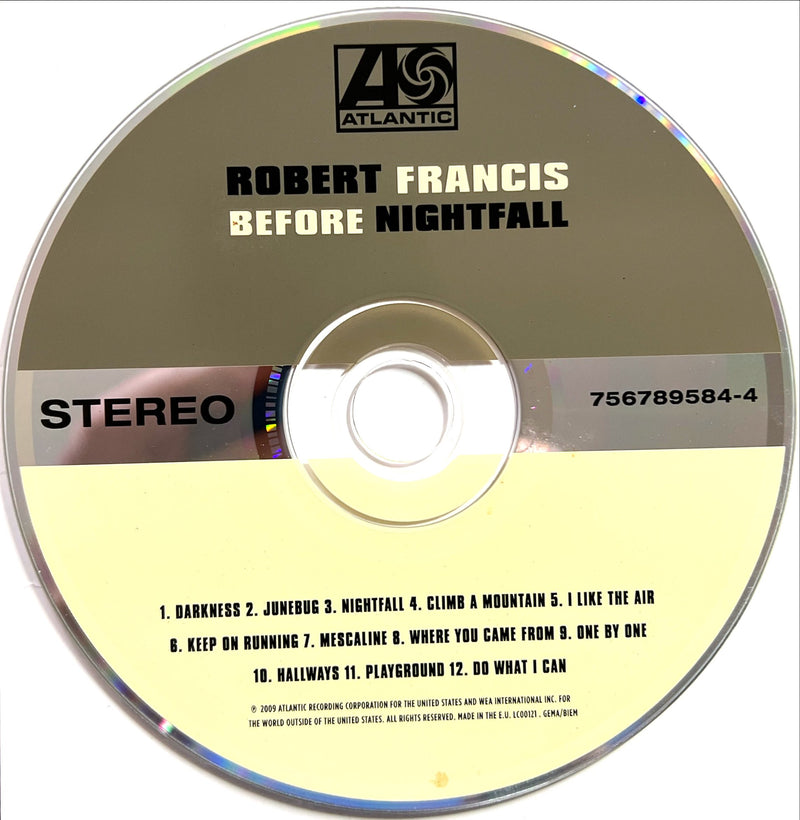 Robert Francis CD Before Nightfall (VG+/M)