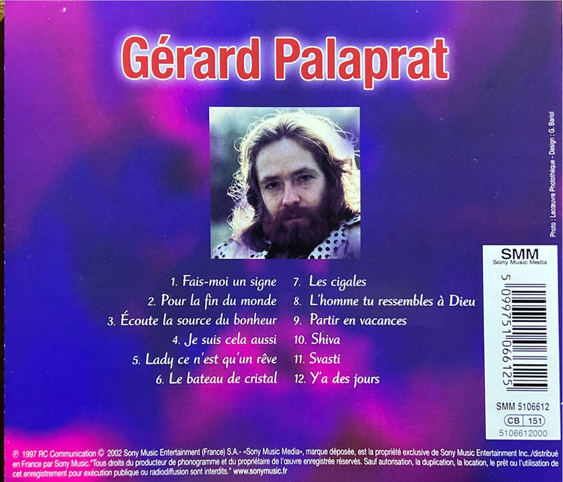 Gérard Palaprat - CD - Fais-Moi Un Signe (NM/NM)