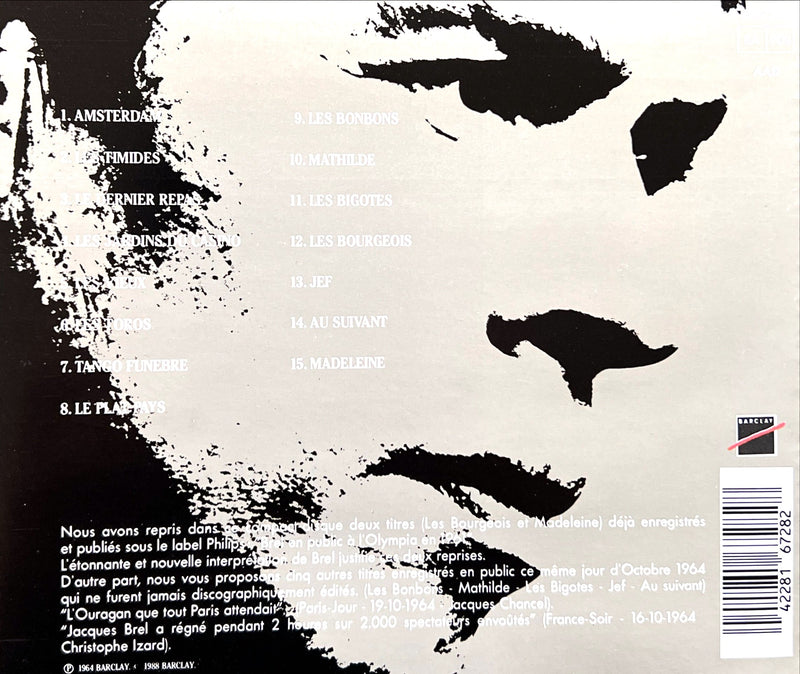 Jacques Brel CD Brel En Public - Olympia 64 (NM/VG+)
