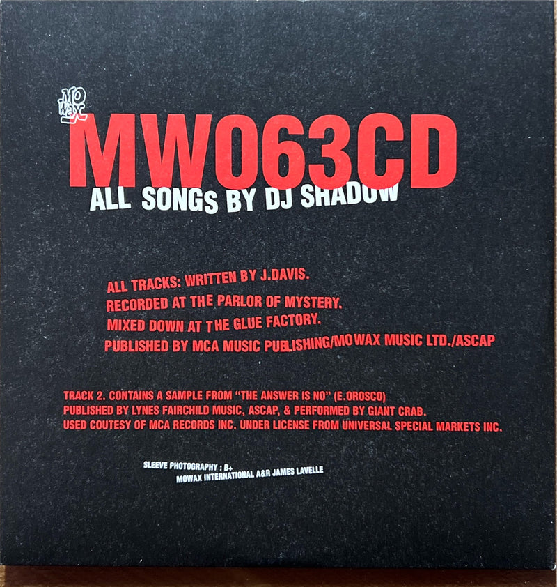 DJ Shadow - Maxi CD - High Noon (NM/VG+)