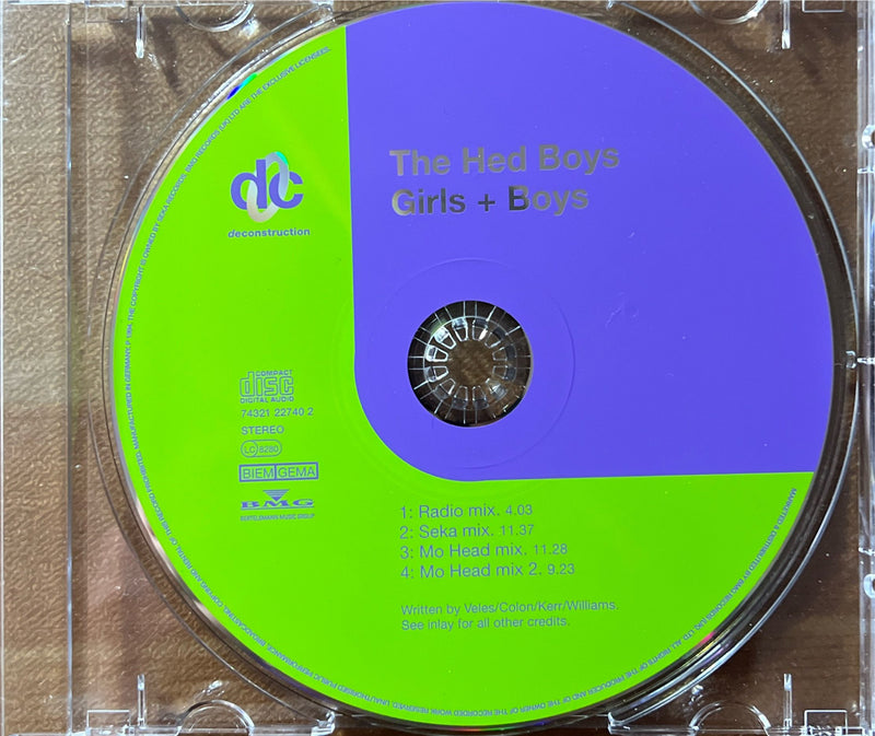 The Hed Boys - Maxi CD - Girls + Boys (NM/NM)
