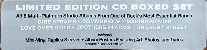 Dire Straits - Coffret 6xCD - The Studio Albums 1978-1991 (M/M)