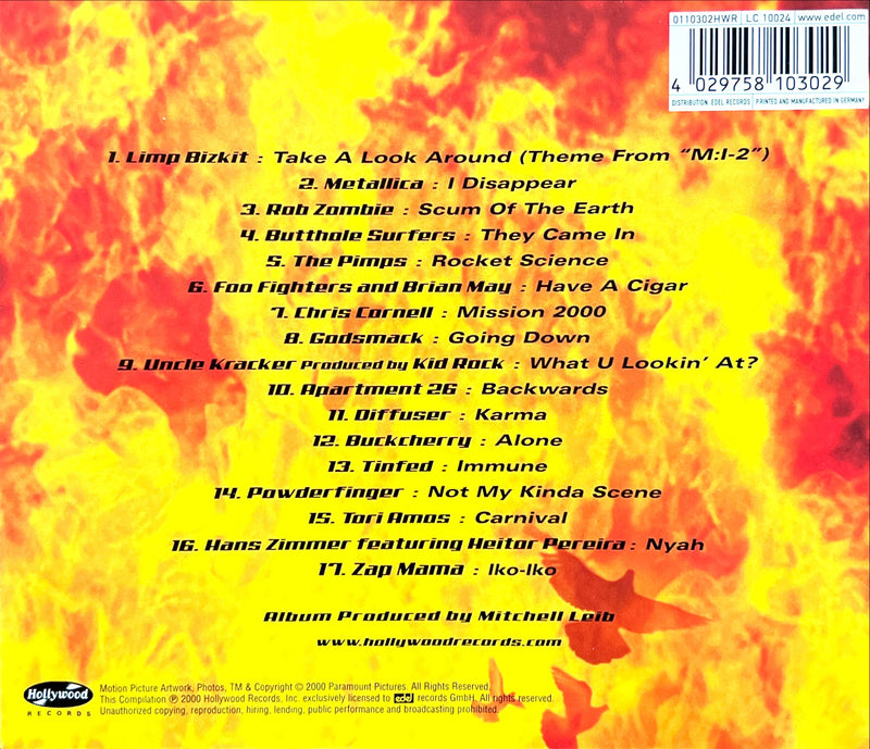 Compilation CD Music From And Inspired By M:i-2 (NM/NM)
