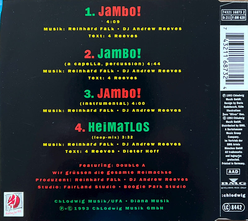 4 Reeves CD Maxi "Jambo!" 1993 BMG (NM/M)