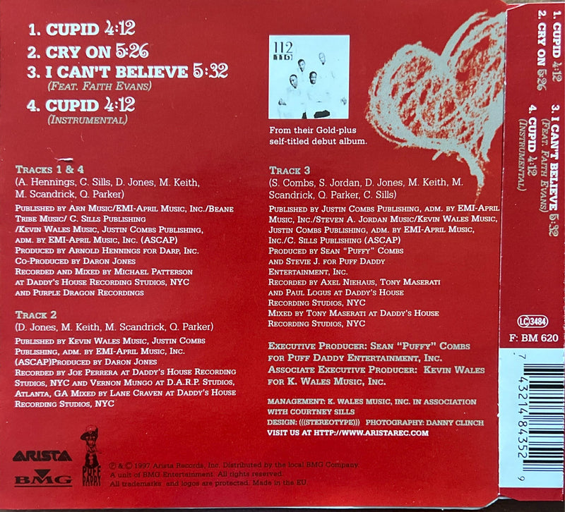 112 CD Maxi "Cupid" 1997 Arista BMG (NM/M)