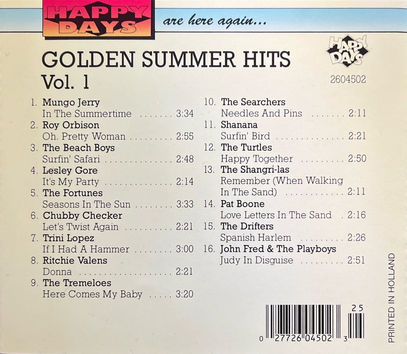Golden Summer Hits - CD - Vol. 1 (NM/NM)