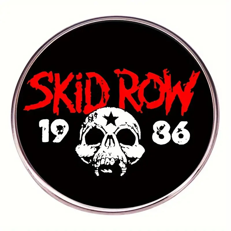 Pin's Punk 'Skid Row 1986' - Badge Métal Musique Rebelle