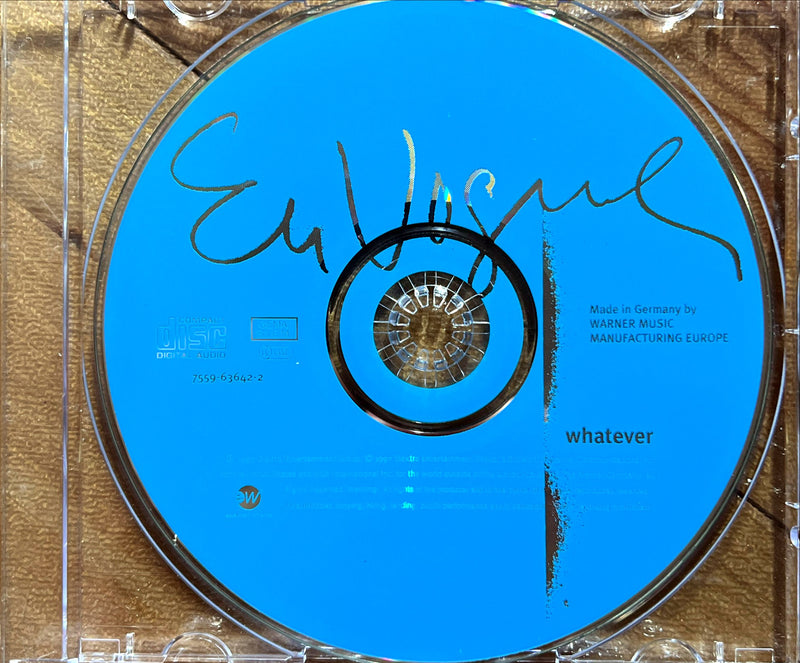 a cd with a picture of someone's name on it