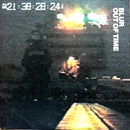 a blurry photo of a person sitting on a bench