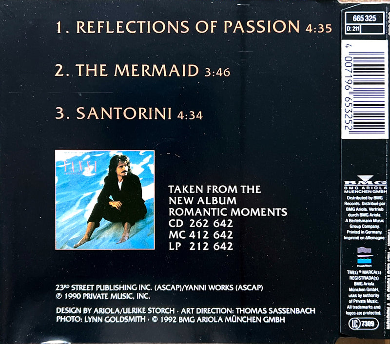 the back of a cd case with a picture of a woman on it