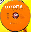a cd disc with the words corona on it
