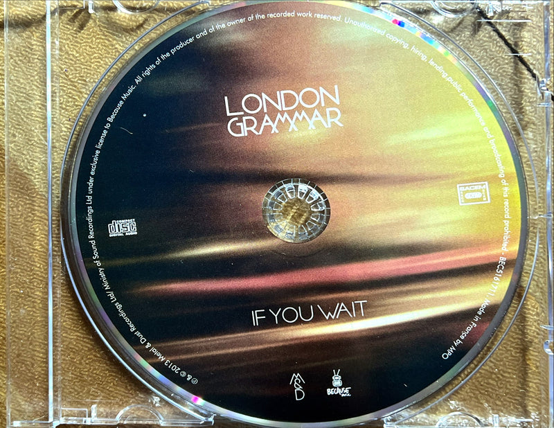 a cd with a picture of london grammar on it