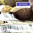 a book cover with a waterfall in the background