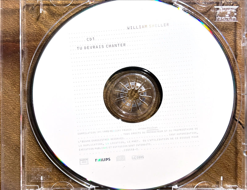 a cd case with a disc inside of it