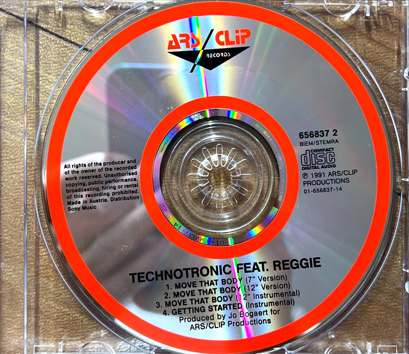 Technotronic featuring Reggie - Move That Body (Maxi CD) (NM/NM)