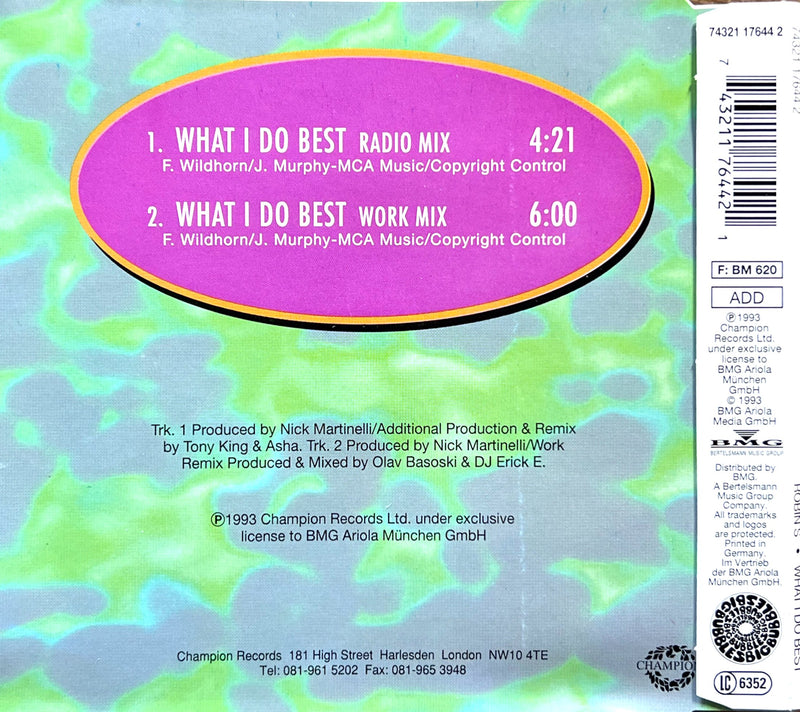 the back of a cd cover for what i do best radio mix