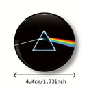 Badge rond "The Dark Side of the Moon" - Design classique, 4,4 cm