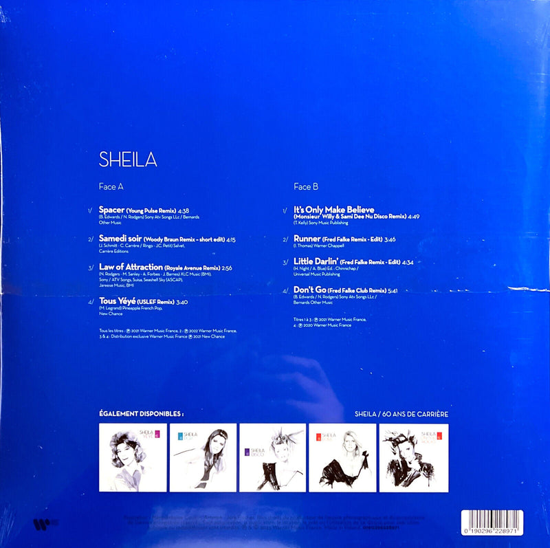 Sheila LP Remixes (60 Ans) - Vinyle bleu - France